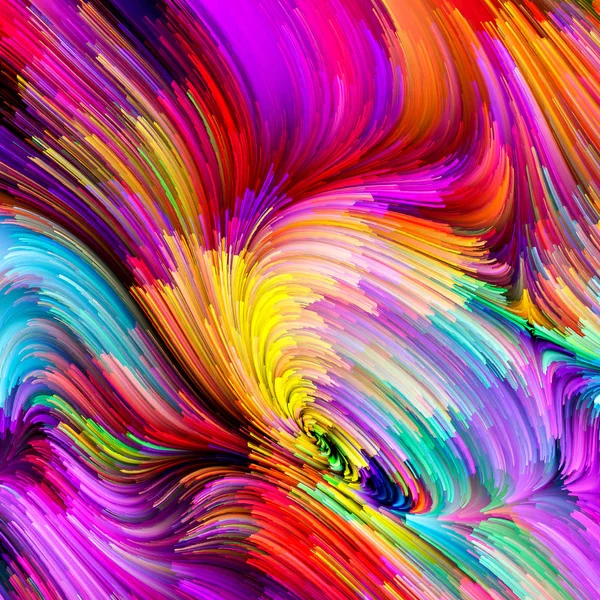 Energi av flytande färg — Stockfoto