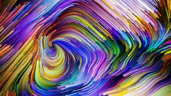Energi av flytande färg — Stockfoto