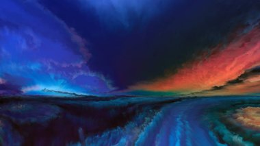 Soyut peyzaj iç hayatı