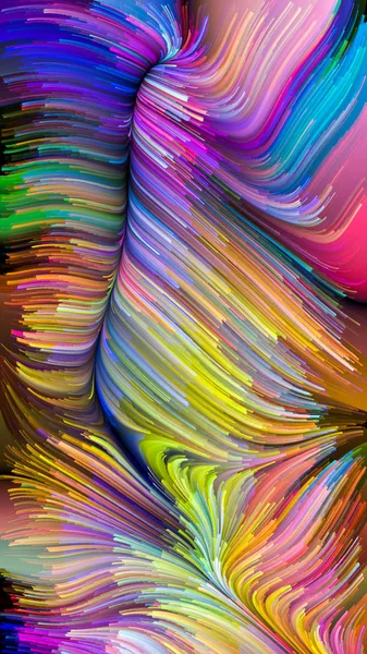 Visualisierung flüssiger Farbe — Stockfoto