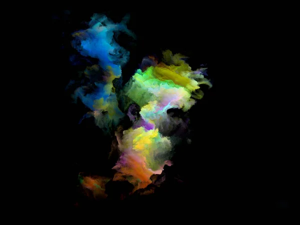Partícula de nube fractal colorida — Foto de Stock