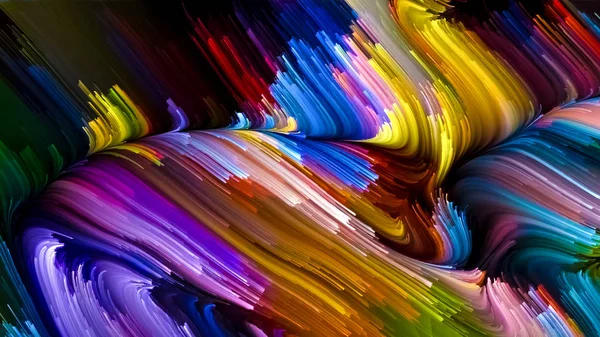 Synergieën van vloeibare kleur — Stockfoto