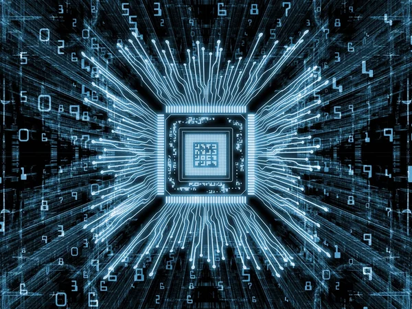 Sinergias de CPU de computador — Fotografia de Stock