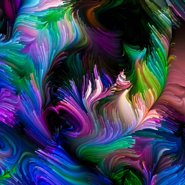 Verarbeitung flüssiger Farbe — Stockfoto