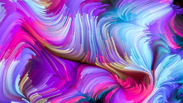 Vie virtuelle de couleur liquide — Photo