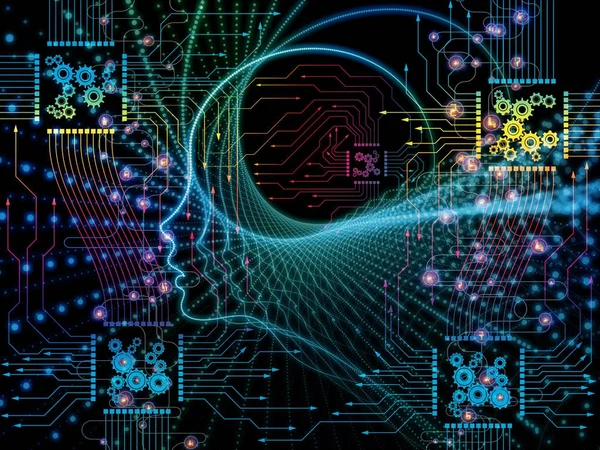 Computing Machine bewustzijn — Stockfoto