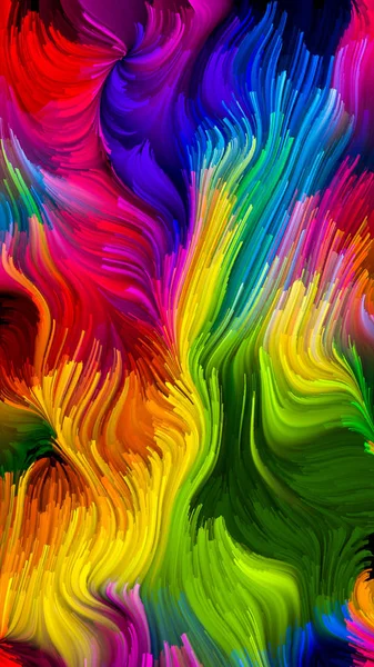 La fuga del colore liquido — Foto Stock