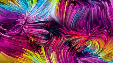 Renkli boya sanal yaşam