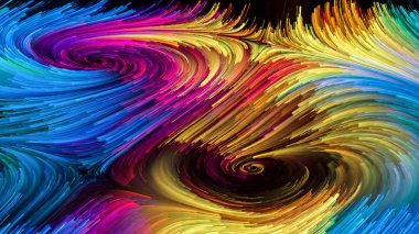 Renkli boya unsurları