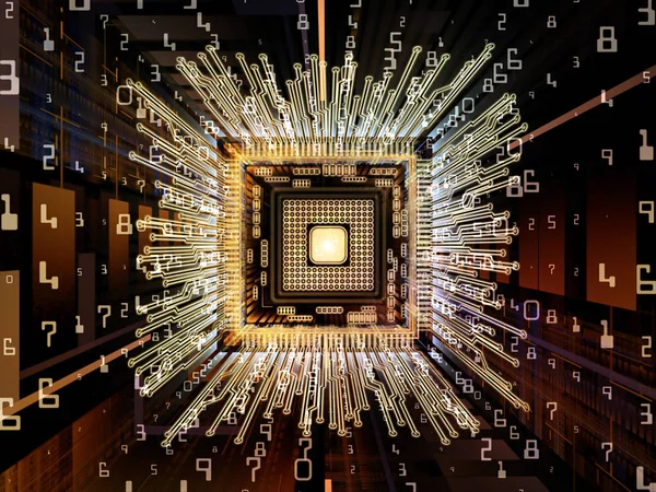 Комплексный цифровой процессор — стоковое фото