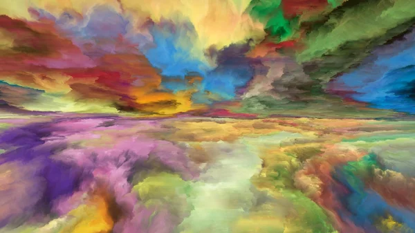 Paesaggio astratto colorato — Foto Stock