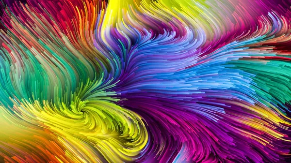Vida virtual de la pintura colorida — Foto de Stock