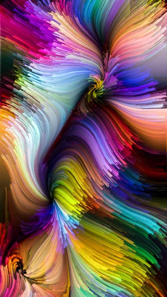 El escape de la pintura colorida — Foto de Stock