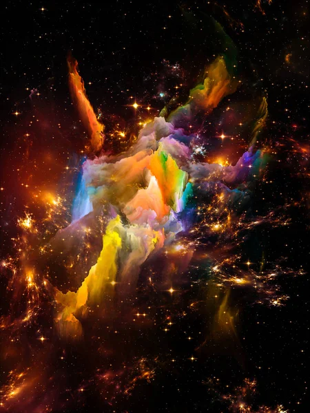 Sinerji yıldızlararası bulutlar — Stok fotoğraf