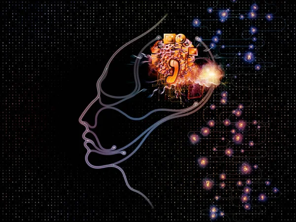 Evolución de la conciencia de la máquina — Foto de Stock