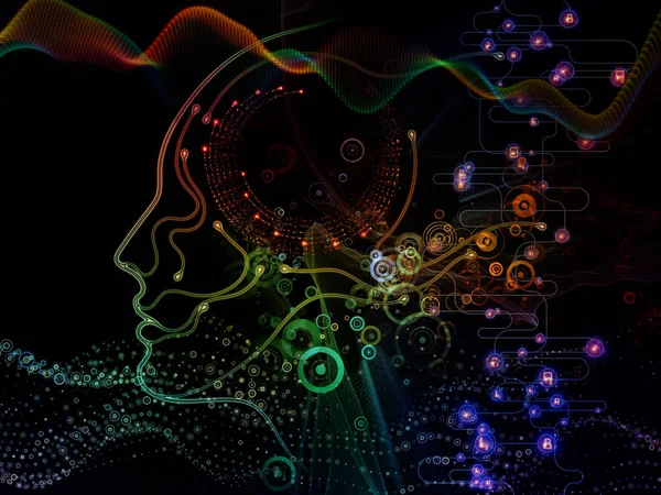 Visualización de la conciencia de la máquina —  Fotos de Stock