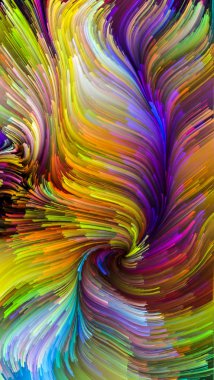 Renkli boya Meditations