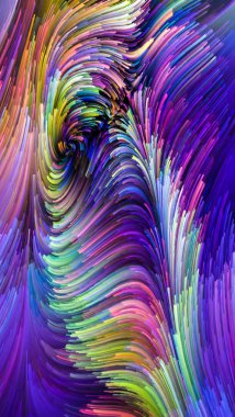 Yaprakları renkli boya