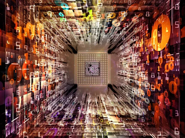 Geheimen van digitale Processor — Stockfoto