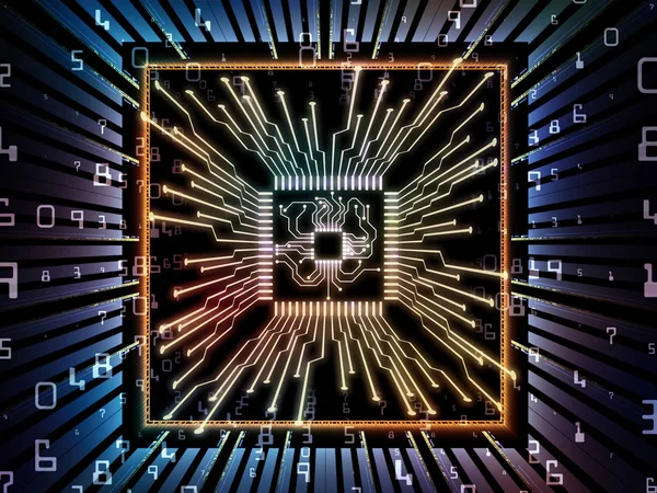 Entwicklung von Computer-CPU — Stockfoto