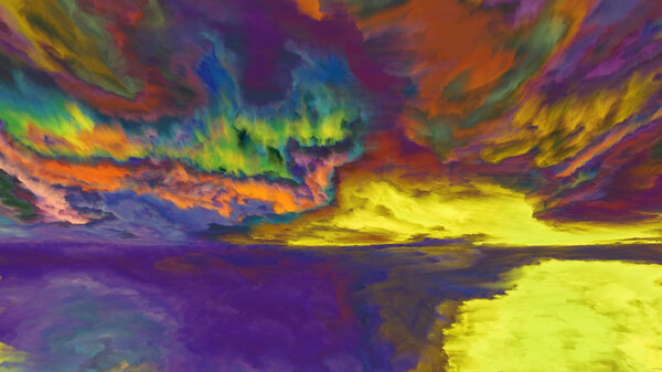 Видение абстрактного ландшафта
