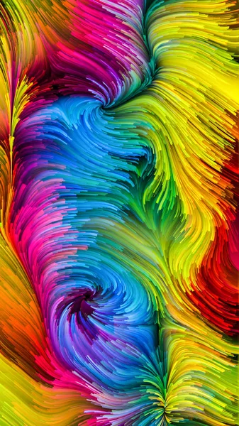 Ilusão de tinta colorida — Fotografia de Stock