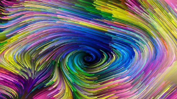 Corrente de pintura colorida — Fotografia de Stock