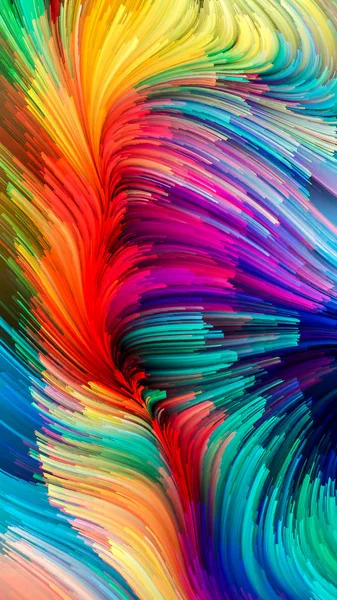 다채로운 페인트 시각화 — 스톡 사진