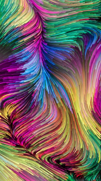 다채로운 페인트에 명상 — 스톡 사진