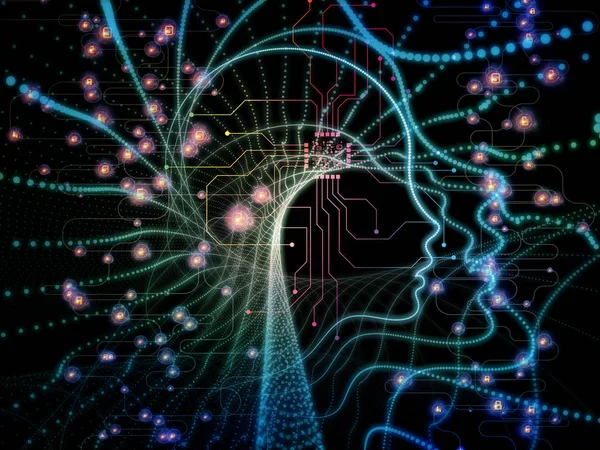 Glow of Machine Consciousness — Stock Photo, Image