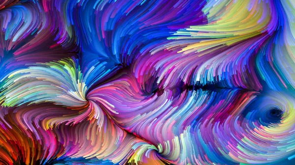 Unfolding of Colorful Paint — Stock Photo, Image