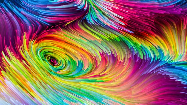 Processamento Tinta colorida — Fotografia de Stock