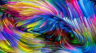 Dijital sıvı renkli