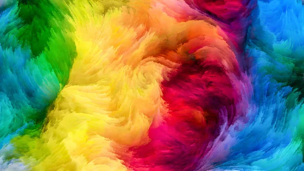 Красочный Paint Stream — стоковое фото