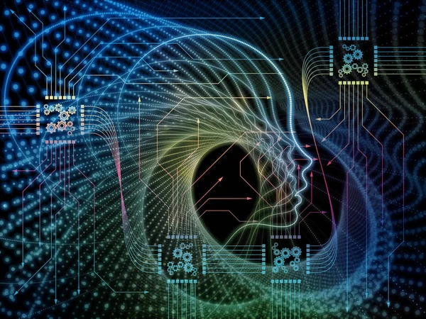 Energie des Maschinenbewusstseins — Stockfoto