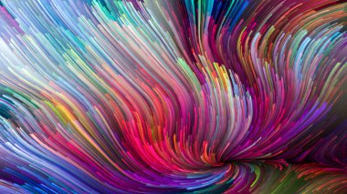 Renkli boya sanal yaşam