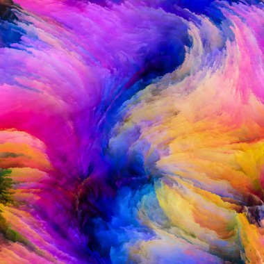 Renkli boya yolları