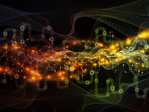 Perspectivas de las transferencias de datos — Foto de Stock