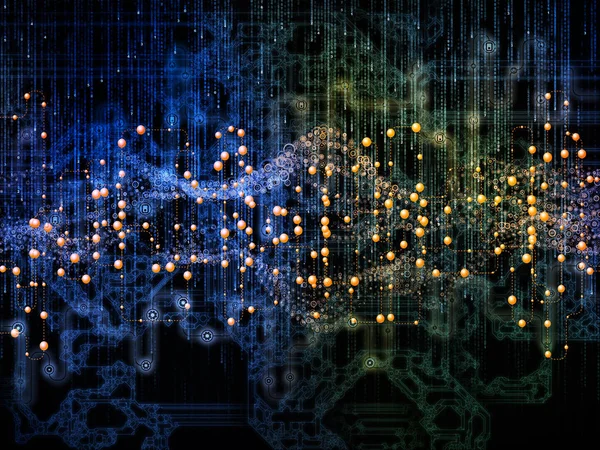 Energía del flujo de datos — Foto de Stock