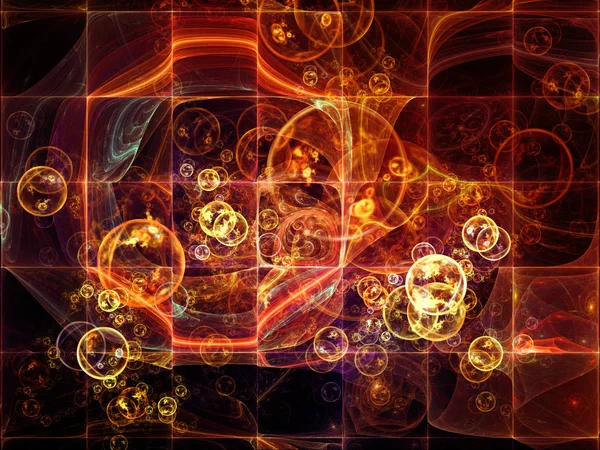 Внутрішнє життя елементарних частинок — стокове фото