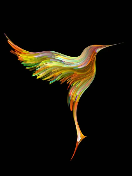Fågel och färg — Stockfoto