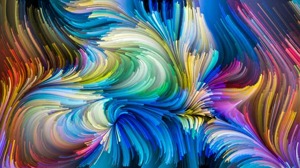 Digitales Leben flüssiger Farbe — Stockfoto