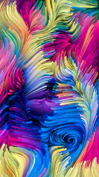 Волны жидкого цвета — стоковое фото
