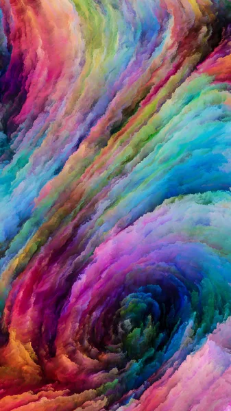 Particules de peinture colorées — Photo