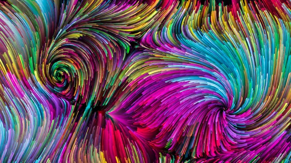 Virtuele kleurrijke verf — Stockfoto