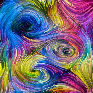 Renkli boya Meditations