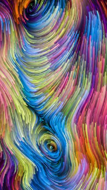 Renkli boya Meditations