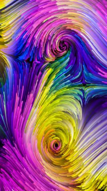 Renkli boya dalgalar