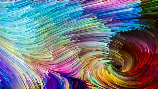 Waves of Colorful Paint — Stock Photo, Image
