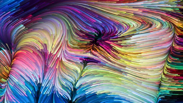 Waves of Colorful Paint — Stock Photo, Image